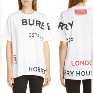 Authentic Burberry Carrick Horseferry Printed Tee